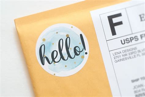 Hello Stickers Packaging Stickers Printed Stickers Happy | Etsy