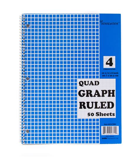 Wholesale Graph Ruled Spiral Notebook Sheets Blue Sku