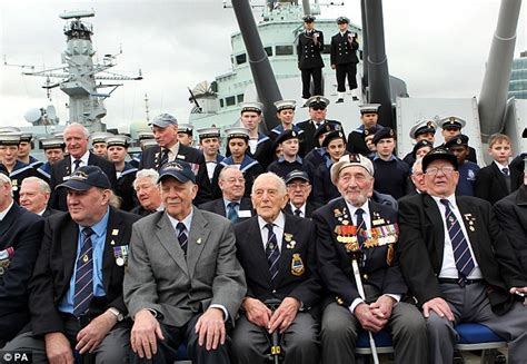 Hms Belfast Today Celebrated Its 75th Anniversary Daily Mail Online