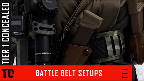 Tier 1 Concealed Owb Battle Belt Setup How We Set Up Our Range Battle Belts Youtube