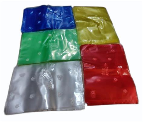 Plastic My Clear Bag Button Folder Code Mm Multicolor A At Rs