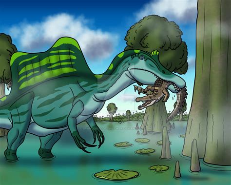 Spinosaurus In The Swamp By Brandonscottpilcher On Deviantart