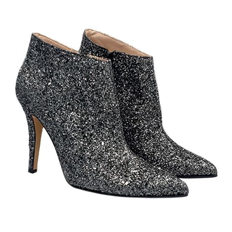 Sparkly Black Ankle Boots Atelier Yuwa Ciao Jp