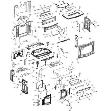 Defiant Non Catalytic Vermont Castings Wood Burning Stove Parts