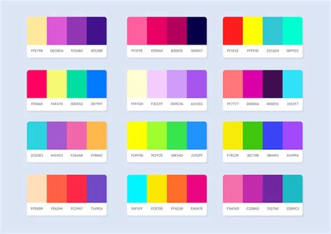 Premium Vector Pantone Colour Palette Catalog Samples In Rgb Hex