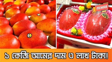 বিশ্বের সবচেয়ে দামী আম মিয়াজাকিworlds Most Expensive Miyazaki Mango Facts In Bangla Mehrab