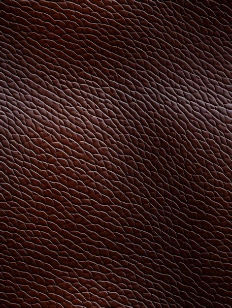 Premium Ai Image Brown Leather Texture Close Up