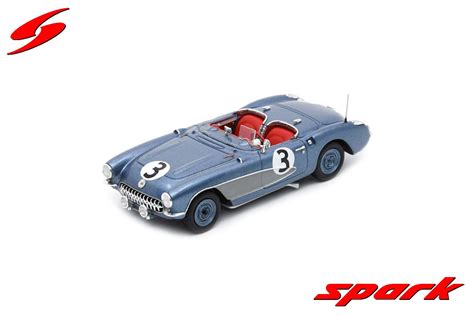 Schaalmodel Chevrolet Corvette C1 No 3 12h Sebring 1956 D Davis R