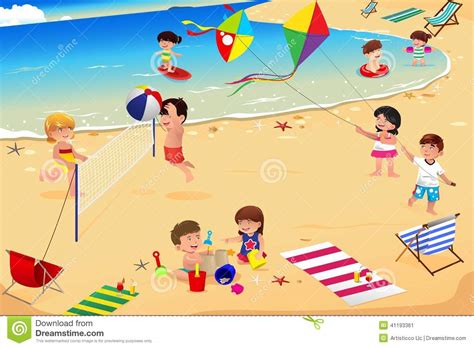 Kids On The Beach Clipart 20 Free Cliparts Download Images On