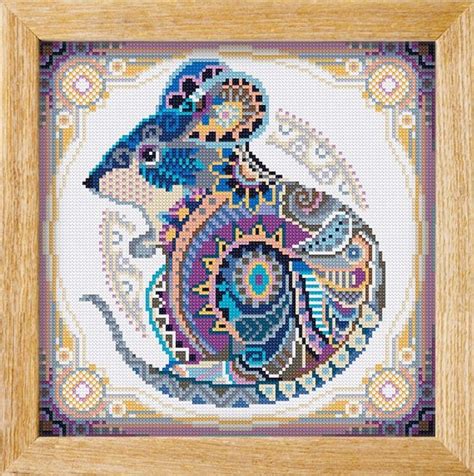 Diamond Painting Mandala Muis Awesome Patterns Vierkante Steentjes