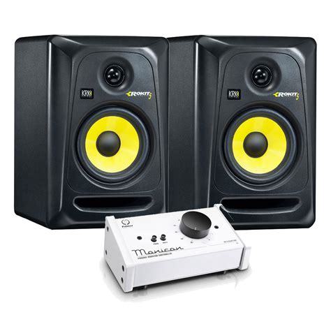 DISC KRK Rokit RP5 G3 Active Monitors With Passive Controller At Gear4music