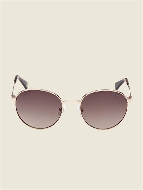 Round Metal Sunglasses | GUESS