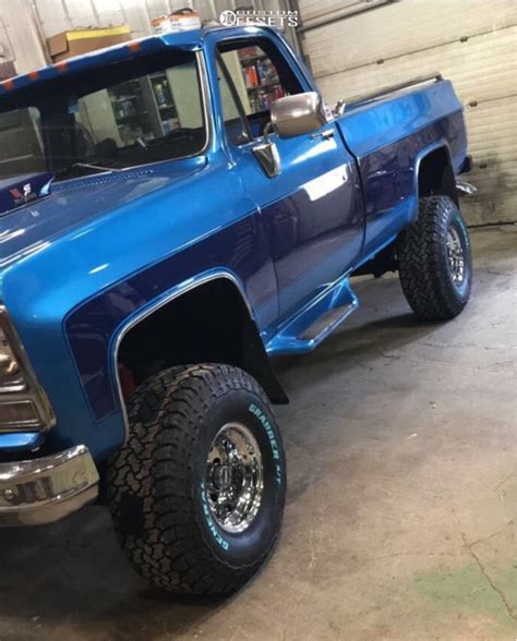 1979 Gmc K1500 Aggressive 1 Outside Fender On 15x10 38 Offset