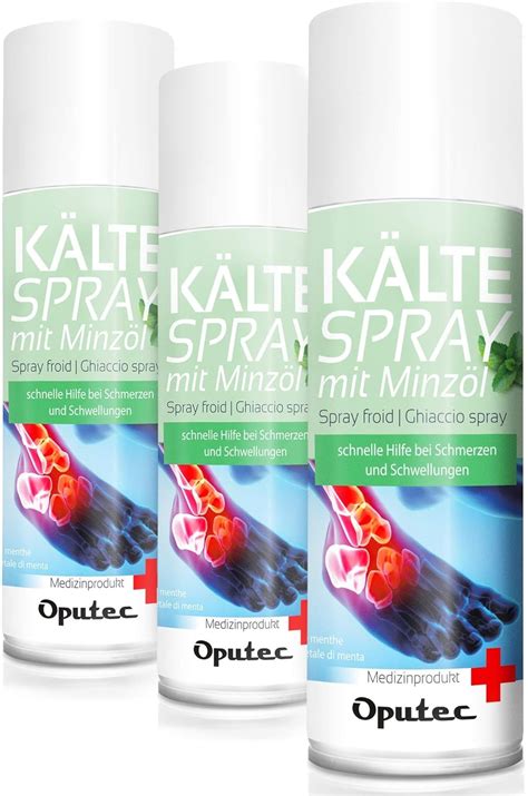 3 x 400ml Oputec Kältespray Eisspray Sport: Erste-Hilfe-Spray bei ...