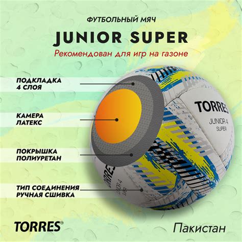 Футбольный мяч TORRES Junior, 4 размер купить по выгодной цене в ...