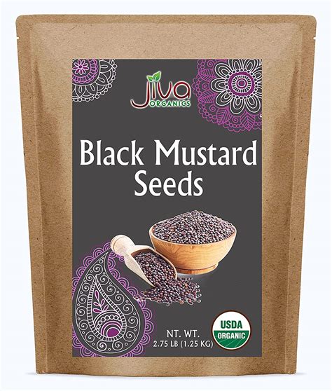 Amazon Jiva Organic Black Mustard Seeds Whole Pound Bulk Bag