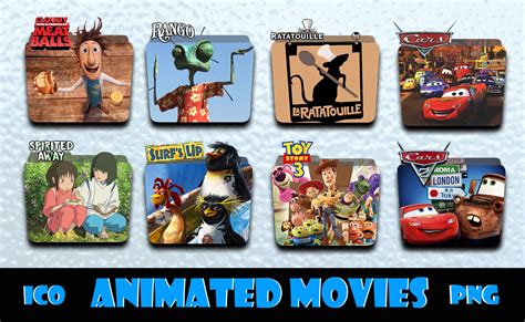 Animated Movies Icon Pack by piebytwo on DeviantArt