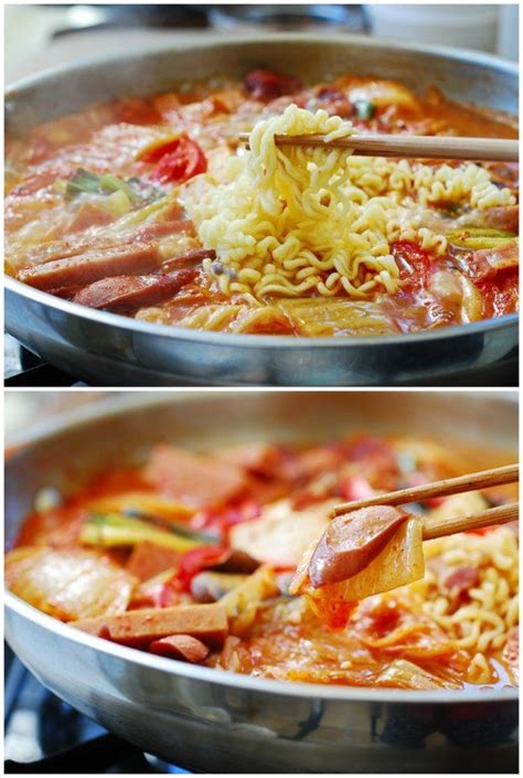 Budaae Jjigae (Army Stew) Recipe - Korean Bapsang