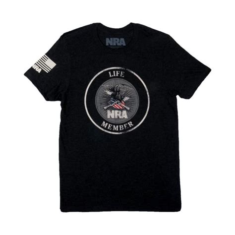 Buy NRA Patriot Life Member Black T-Shirt | Official NRA Merchandise