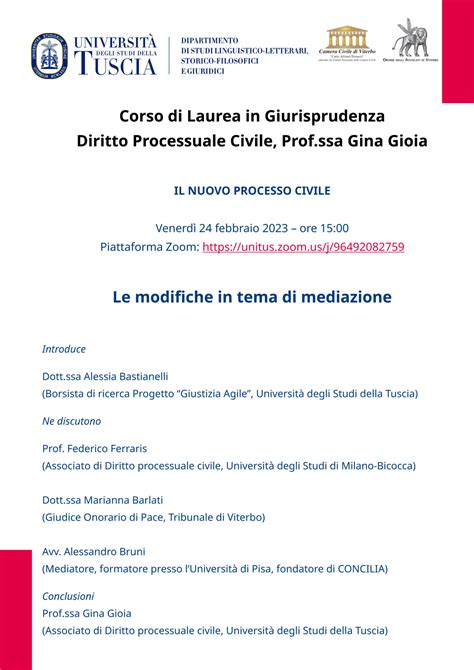 Università Degli Studi Tuscia 7