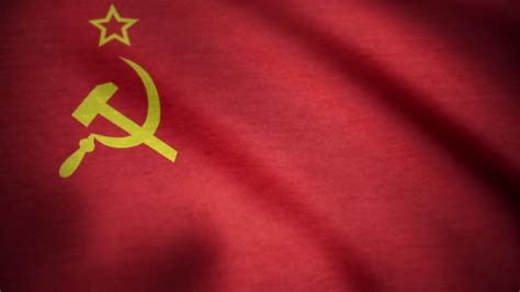 Soviet Union Flag Waving Ussr Flag Waving Stock Motion Graphics SBV ...