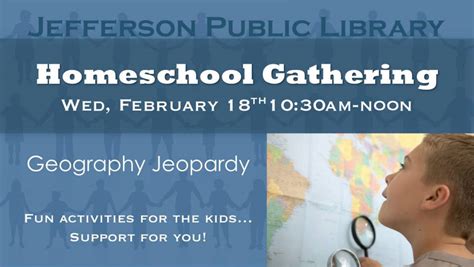 Geography Jeopardy | Jefferson Library Homeschool Gathering