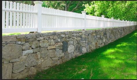 Stone Wall Fence Ranchscape Fence Landscaping Backyard Fences