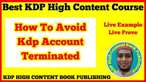 How To Avoid Kdp Account Terminated YouTube