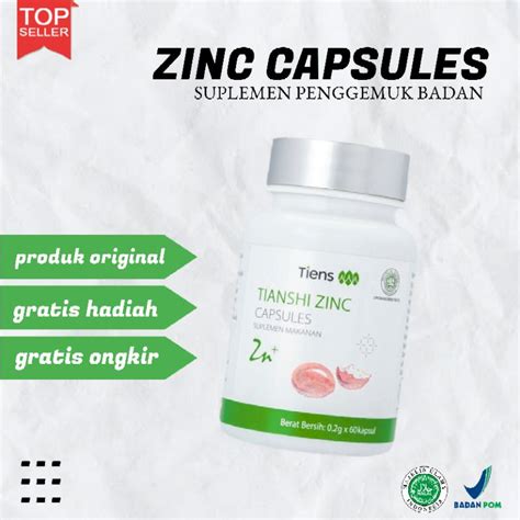 Jual Zinc Capsules Suplemen Penggemuk Badan Shopee Indonesia