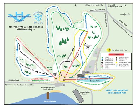 Trail Map - Muskoka Ski Club - Hidden Valley