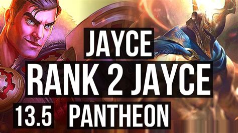 Jayce Vs Pantheon Top Rank Jayce Rank Kr Challenger