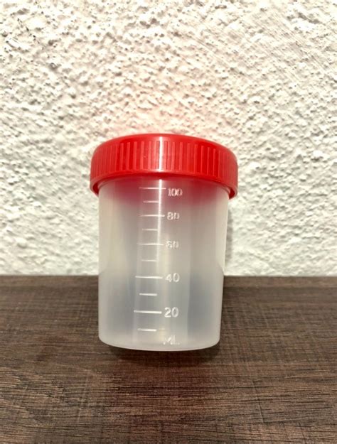 Vaso Recolector Para Muestra Estéril Rojo 100 Ml 100 Piezas Mercado Libre