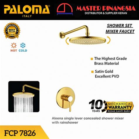 Jual Paloma Fcp Keran Shower Tanam Tembok Kran Air Panas Dingin