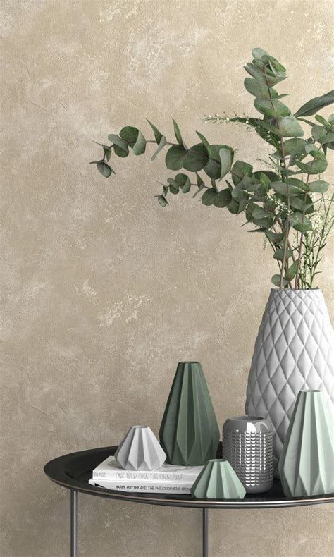 Sand Textured Faux Metallic Concrete Wallpaper R Artofit