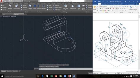 Como Se Hace Una Pieza 3d Autocad Con Animación Y Materiales Parte 1 Youtube