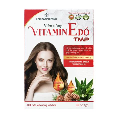 Viên Uống Tmp Vitamin E Đỏ Hỗ Trợ Chống Lão Hóa Hộp 30 Viên