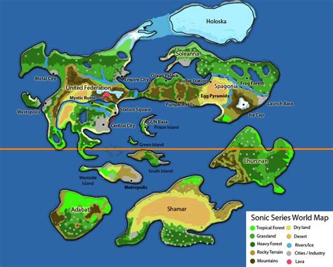 Sonic Series World Map - Sonic's World Concept