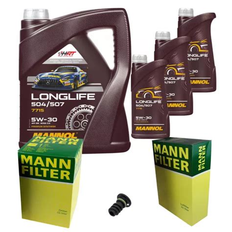 MANN INSPEKTIONSPAKET 8L MANNOL Longlife 504 507 5W 30 für Mercedes GLE