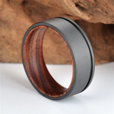 Buy Titanium Wood Rings at Best Prices | Rings By Pristine