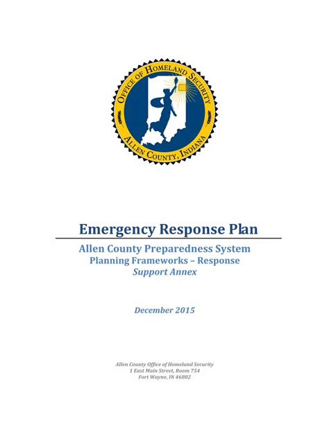 Pdf Emergency Response Plan Allen County Dokumen Tips