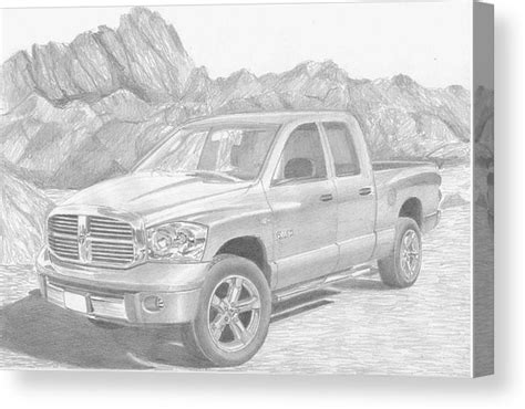 Dodge Ram Drawing at PaintingValley.com | Explore collection of Dodge ...