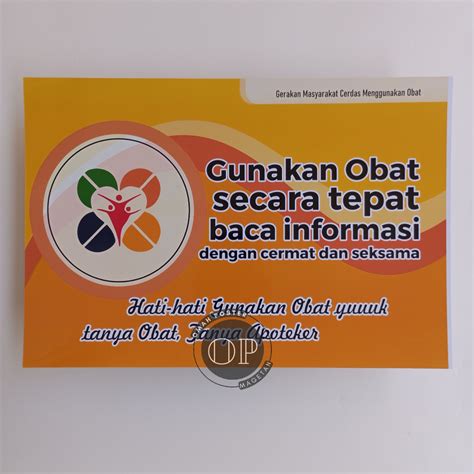 Jual Poster Gunakan Obat Secara Tepat 2 Poster Farmasi Gema Cermat