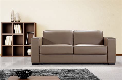 Dual Modern Chocolate Brown Leather Sofa Bed - Sofa Beds Star Modern ...