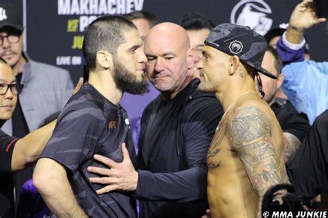 Islam Makhachev Vs Dustin Poirier Ufc 302 Ceremonial Weigh Ins MMA Junkie