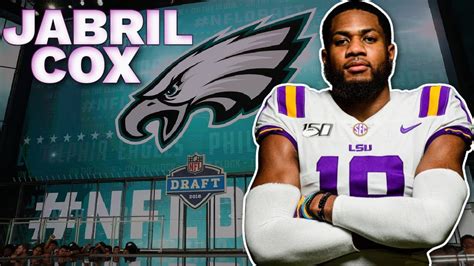 Philadelphia Eagles Mock Draft 2021 Jabril Cox Lsu Tigers Youtube