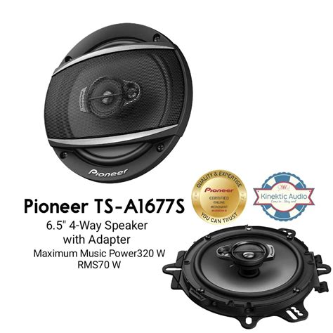 Pioneer TS A1670F 6 5 3 Way Coaxial System 320W Pioneer TS