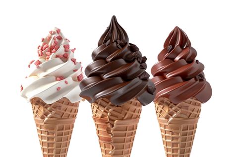 Ai Generated Strawberry Soft Serve Ice Cream With Chocolate Shavings