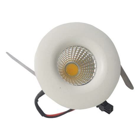 Mini Spot LED 3W De Embutir Redondo Teto Cob Branco Quente 3000k