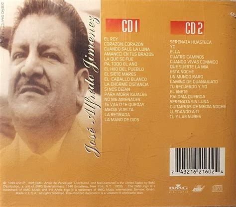 Entre Musica Jose Alfredo Jimenez Lo Mejor De Lo Mejor 2 Cds