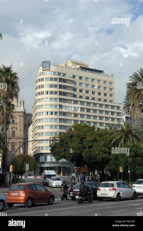 Ac Hotel Málaga Palacio Marriott 5 Star In Central Malaga Spain Stock